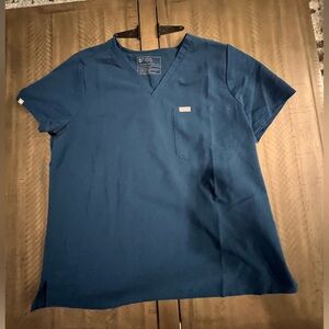 Figs Women’s Catarina One Pocket Scrub Top. Size XL. PO 4891. Dark Turquoise?
